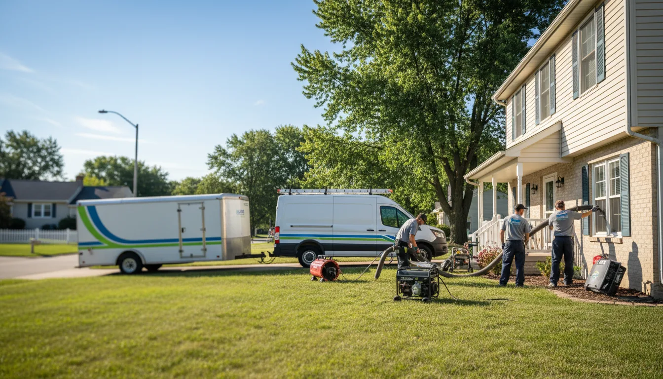 Flooded Basement Restoration And Cleanup With Repair in Laurel, IN near me